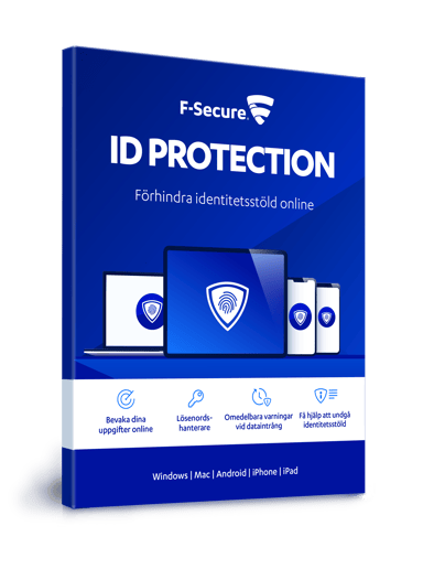 F-Secure ID Protection 1 år prenumeration 5 Enheter Box 