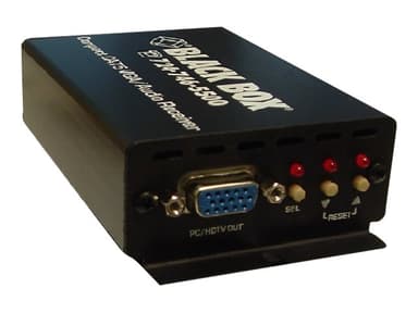 Black Box Compact CAT5 Audio/Video Receiver 