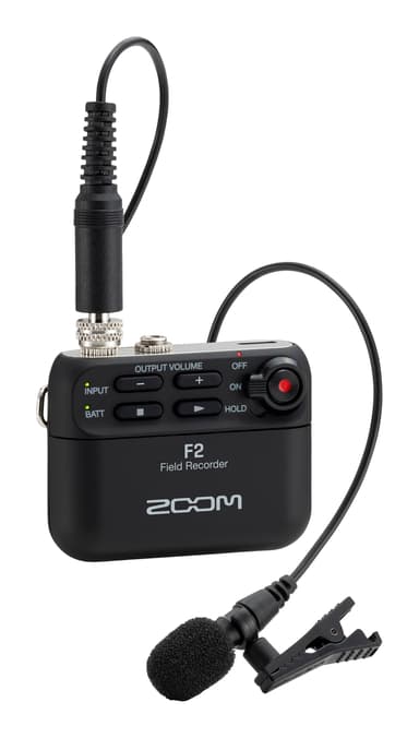 Zoom F2 Field Recorder Musta 