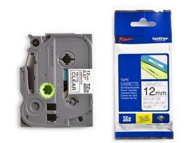 Brother Tape 12mm TZe-M31 Svart/Transparent 