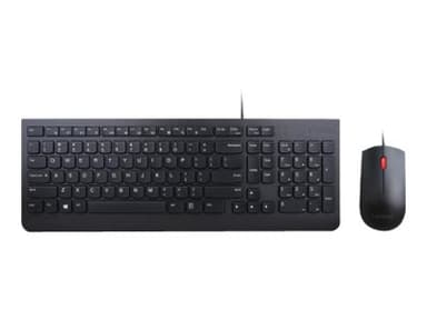 Lenovo Essential Wired Combo Kabelansluten USA med eurosymbol Sats med tangentbord och mus