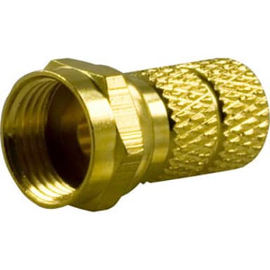 Deltaco Adapter F-kopling Hann 