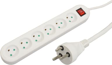 Microconnect Grenuttag 6x uttag Dansk 6st 