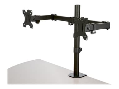 Startech Dobbel skjermarm m/bordfeste Crossbar – opptil 32”-skjerm 