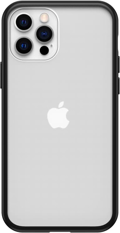 Otterbox React Series iPhone 12 iPhone 12 Pro Läpinäkyvä Musta