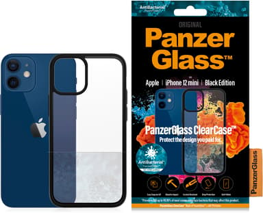 Panzerglass Clearcase BlackFrame iPhone 12 Mini Klar Svart 