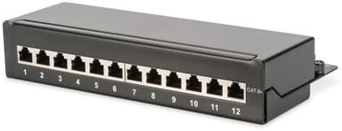 Digitus Patchpanel 12 portar Skärmad (STP) CAT 6a