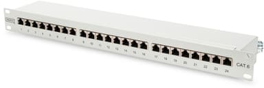 Digitus Patchpanel 24 portar Skärmad (STP) CAT 6 