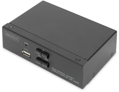 Digitus 2-porttinen 4K HDMI KVM -kytkin 