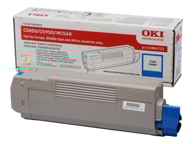 OKI Toner Cyan 6k - C5850/5950 