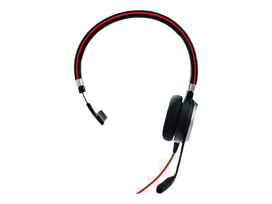 Jabra Evolve 40 MS 3,5 mm jakk USB Skype for Business Mono Svart 