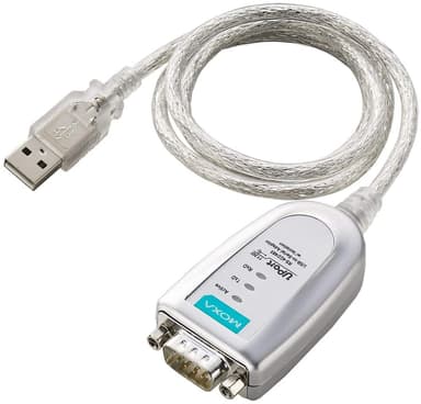 Moxa UPort 1130I -sarjasovitin USB A-tyyppi DB-9 Hopea
