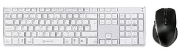 Voxicon BT keyboard 290WH +wireless Pro mouse DM-P30WL Nordisk Tastatur og mus-sæt