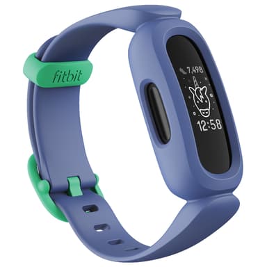 Fitbit Ace 3 Blå/Grön Aktivitetsarmband Aktivitetspårare