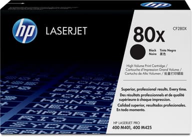 HP Toner Svart 80X 6.9K - CF280XD 2-Pack 