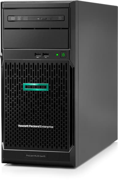 HPE ProLiant ML30 Gen10 Plus – 2 x 240 Gt SSD, ylimääräistä RAM-muistia ja redundantti PSU Xeon E E-2314 32GB Quad-Core