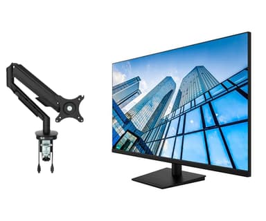 Voxicon D27QP Skjermpakke med gassdempet arm 27" 2560 x 1440 16:9 IPS 60Hz