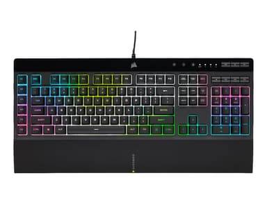 Corsair Gaming K55 RGB PRO XT Langallinen Pohjoismaat Musta 