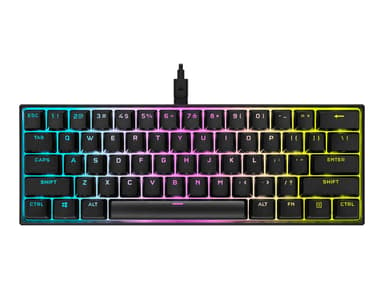 Corsair K65 RGB MINI 60% Mechanical Gaming Keyboard Kablet Nordisk Svart 