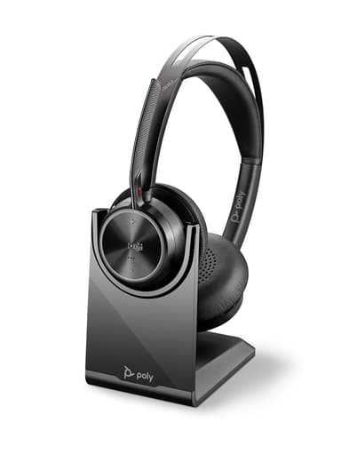 Poly Voyager Focus 2 UC MS Teams Headset USB-C via Bluetooth-adapter Svart