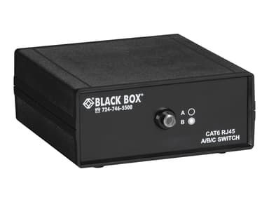 Black Box 2-to-1 CAT6 10-GbE Manual Switch (ABC) 
