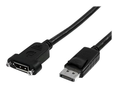 Startech .com 3 ft / 91 cm 20 pin DP DisplayPort Extension Panel Mount Cable 0.9m DisplayPort DisplayPort Musta
