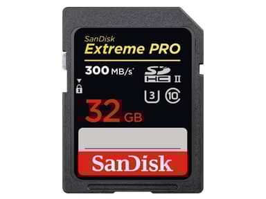 SanDisk Extreme Pro 32GB SDHC UHS-II minneskort