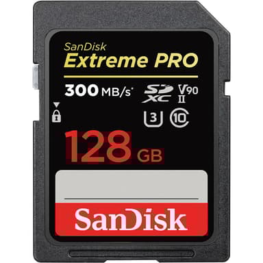 SanDisk Extreme Pro 128GB SDXC UHS-II Memory Card