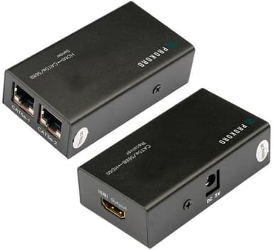 Prokord Ethernet HDMI Extender 30M 1080P Cat5/6 Black 