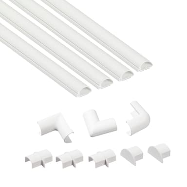 D-LINE Kabelkanal Kit 4 x 1m 20x10mm 