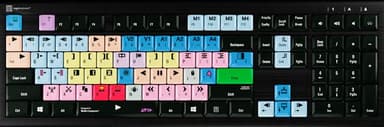 Logickeyboard Avid Media Composer PC Backlit Astra 2 Scandin Langallinen Pohjoismaat Näppäimistö