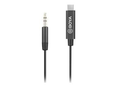 Boya BY-K2 3.5mm TRS to Type-C Audio Adapter 0.2m 24 pin USB-C Uros Mini-phone stereo 3.5 mm Uros