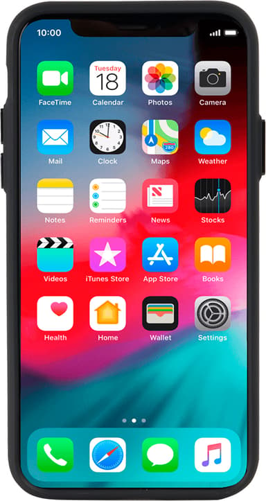 Cirafon Fusion Case For Iphone X/xs Transparent/black iPhone X iPhone Xs Musta