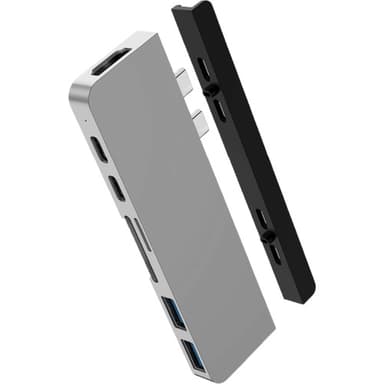 Hyper HyperDrive DUO 7-in-2 - Silver Thunderbolt 3 Minidock