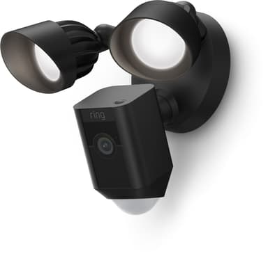 Ring Floodlight Cam Wired Plus - Svart 
