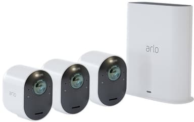 Arlo Ultra 2 trådlös övervakningskamera 3-pack, Vit 