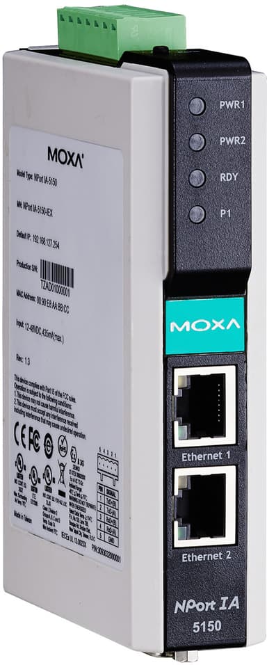 Moxa NPort IA-5150I -sarjaporttipalvelin 