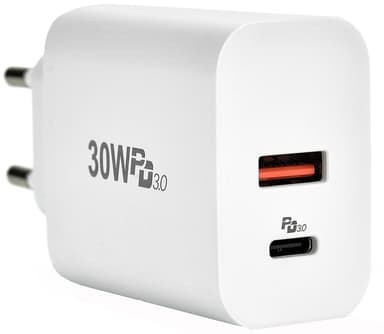 Cirafon Wall Charger 30W USB C+A Wit