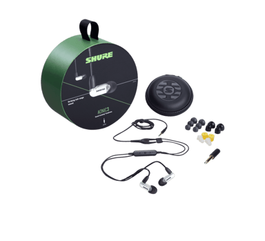 Shure AONIC 3 Ørepropper 3,5 mm jakk Stereo Hvit