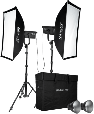 NANLITE Fs-300 LED 2 Light Kit With Stand 