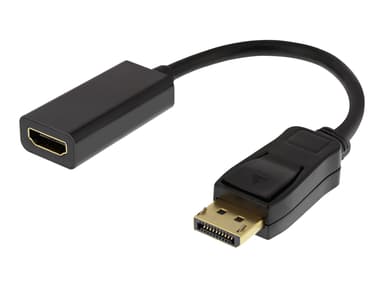 Deltaco DP-HDMI43 0.2m DisplayPort Hann HDMI Hunn