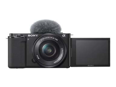 Sony ZV-E10L-vlogikamera + 16–50 mm:n objektiivi 