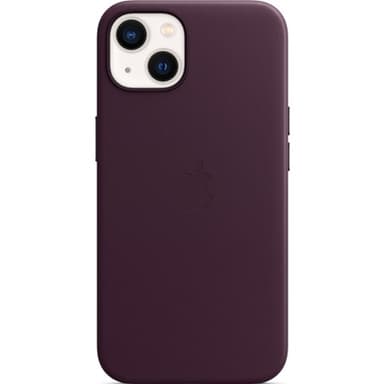 Apple Leather Case With Magsafe iPhone 13 Mørkt kirsebær