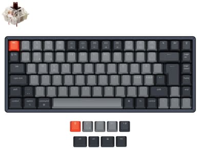Keychron K2 RGB Aluminum Hot-Swap Brown (Version 2) Kablet Trådløs Nordisk