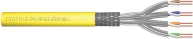 Digitus Bulkkabel CAT 7a Skjermet foliebelagt tvunnet parkabel (SFTP) Gul 500m