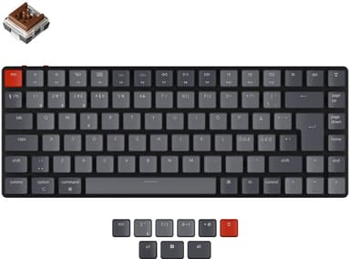 Keychron K3 RGB v2 Keychron LP Brown Kablet Trådløs Nordisk