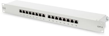 Digitus Patchpanel 16 portar Skärmad (STP) CAT 6
