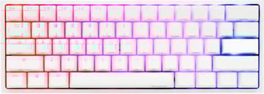 Ducky One 2 Mini Pure White Cherry Mx Speed Silver RGB 2020 Met bekabeling Scandinavisch Wit 