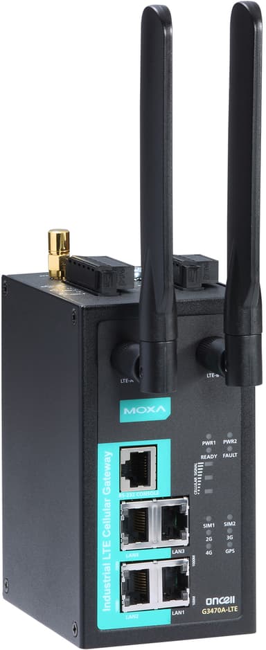 Moxa OnCell G3470A-LTE, teollinen LTE-yhdyskäytävä 
