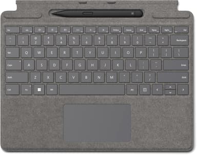 Microsoft Signature Keyboard with Slim Pen 2 Surface Pro 8
Surface Pro X Norjalainen Pohjoismainen Ruotsi Suomi Tanska Hopea